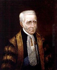 Portrait Of Arthur Wellesley, Duke Of Wellington by Frederick Richard Say