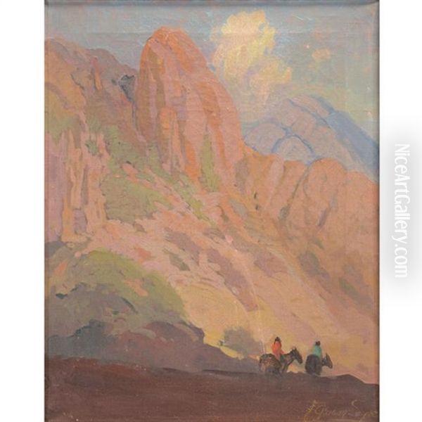 Mountain With Riders - view 1