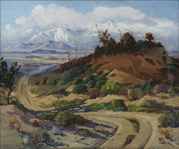 Snow Covered Mountain Landscape - view 1