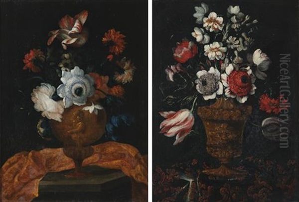 Floral Still Lifes (pair) - view 1