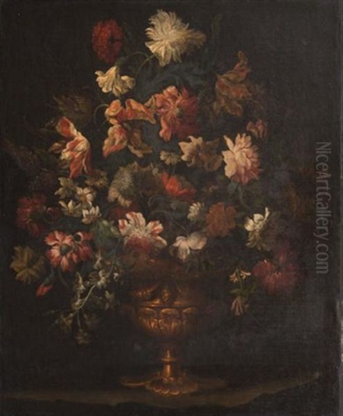 Bouquet De Fleurs Sur Un Entablement - view 1