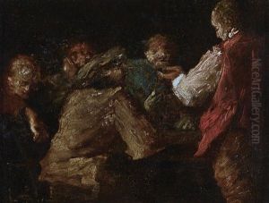 Interno Di Osteria by Giuseppe Michele Scaglia