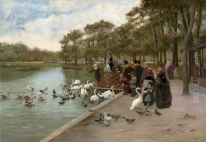 Promenade Im Bois De Boulogne In Paris