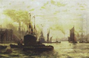 Pool Of London by Frederick William Scarborough