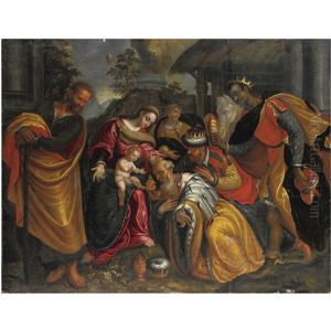 Adorazione Dei Magi by Ippolito Scarsella (see Scarsellino)