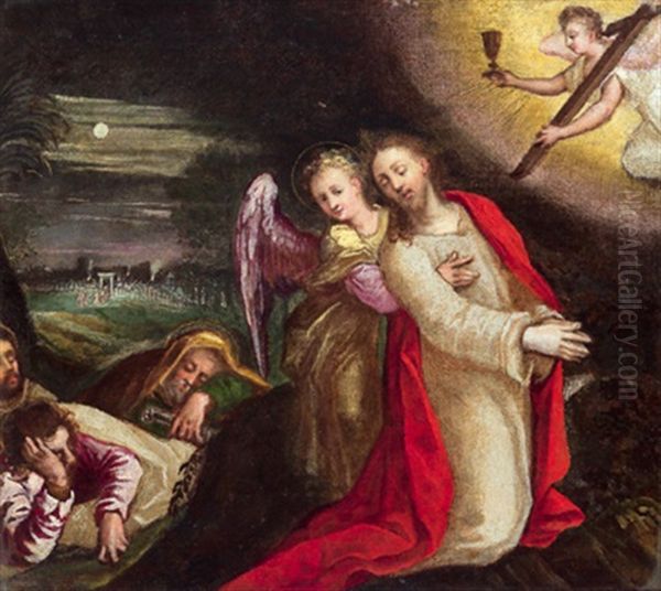 Christus Von Einem Engel Getrostet Am Olberg - view 1