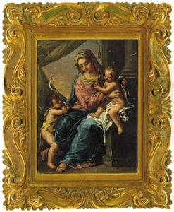 Madonna Col Bambino E San Giovannino: Madonna Mit Kind Und Johannesknaben by Ippolito Scarsella (see Scarsellino)