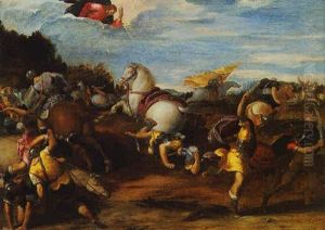 La Conversion De Saint-paul by Ippolito Scarsella (see Scarsellino)