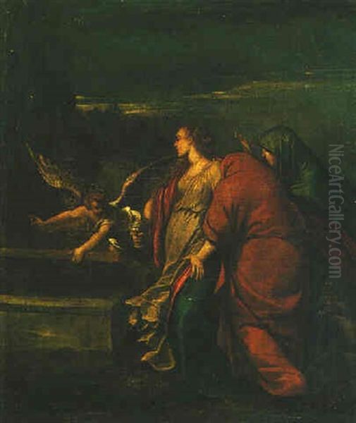 An Angel With The Three Maries At The Tomb - view 1