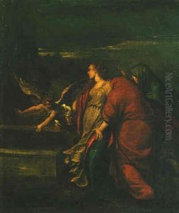 An Angel With The Three Maries At The Tomb