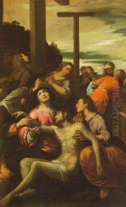 Deposition From The Cross by Ippolito Scarsella (see Scarsellino)