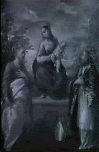Madonna Col Bambino, San Pietro E Un Santo Vescovo Madonna Col Bambino, San Pietro E Un Santo Vescovo