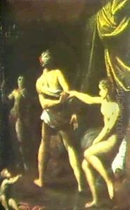 Mars And Venus by Ippolito Scarsella (see Scarsellino)