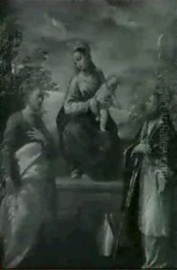 Madonna Col Bambino E San Pietro E Un Santo Vescovo