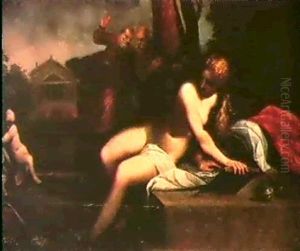 La Casta Susanna by Ippolito Scarsella (see Scarsellino)