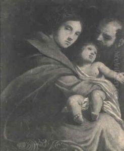 La Sainte Famille by Ippolito Scarsella (see Scarsellino)