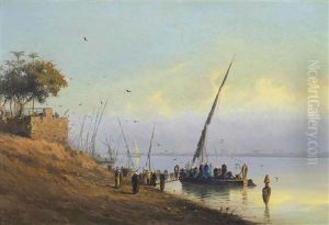 Boarding A Felucca On The Nile