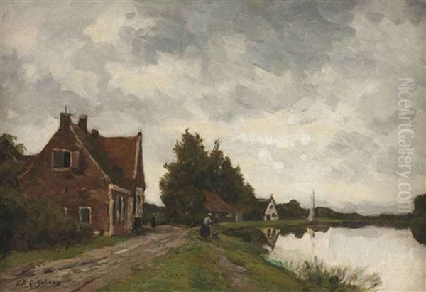 Klompweg, Nigtevecht, With Fort Hinderdam In The Distance - view 1