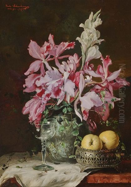 Still Life With Iris And Gladioli - view 1