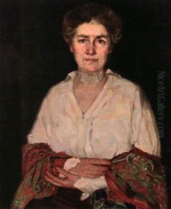 Portrait Einer Reizenden Dame Mit Lorgnon by Hans Schachinger