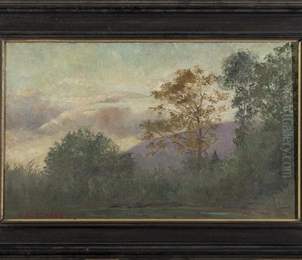 Landscape With Snow Covered Mountains - view 1