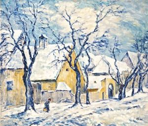Teli Utcareszlet by Janos Schadl