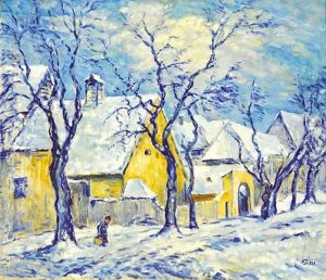 Small Town In Winter