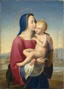 Mutter Mit Kind by Friedrich Wilhelm von Schadow
