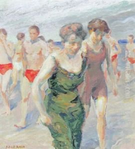Badende Manner Und Frauen Am Wannsee?