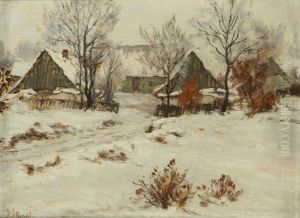 Winter Im Dorf by Karl Schadt