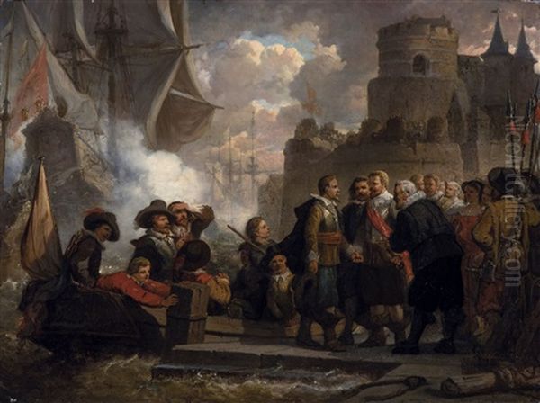 The Arrival Of The Admiral (1860) - view 1