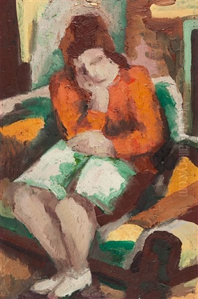 Reading Girl - view 1