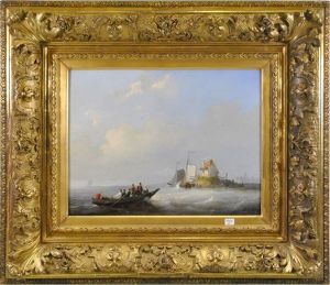 Marine by Henri Adolphe Schaep