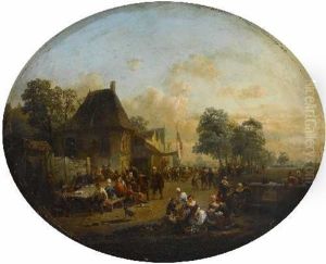 Jahrmarktszene by Henri Adolphe Schaep