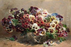 Corbeille De Pensees by Pierre Bourgogne