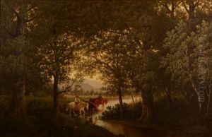 Watering The Horses by Frederick Ferdinand Schafer