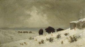 Winter On The Plains by Frederick Ferdinand Schafer