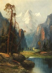 Study For Yosemite Valley by Frederick Ferdinand Schafer