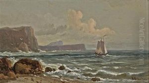 Morning Sail (thought To Be Midway Point, Near Monterey, California)