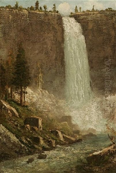 Falls At Yellowstone - view 1