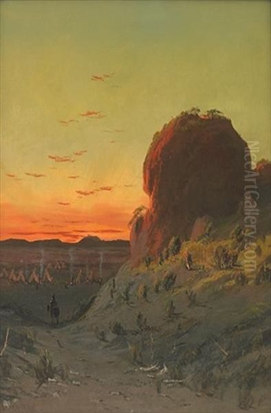Indian Head In The Lava Beds - view 1