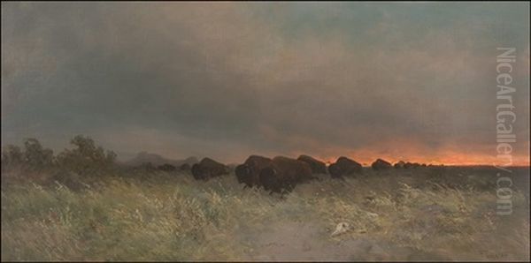 Buffalo Stampede - Prarie Fire - view 1