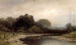 On Merced River, Cala by Frederick Ferdinand Schafer