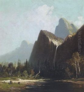 Bridal Veil Falls, Yosemite Valley by Frederick Ferdinand Schafer