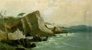 Cypress Point (midway Point Between Carmel And Monterey) by Frederick Ferdinand Schafer