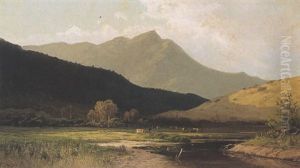 Mount Tamalpais California From Ross Valley by Frederick Ferdinand Schafer