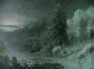 Morning On Merced River, California by Frederick Ferdinand Schafer