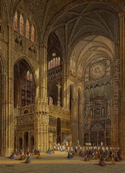 Cathedral Interior, Toledo - view 1