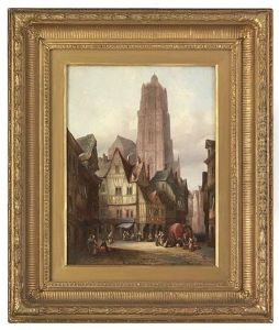 Die Altstadt Von Rouen Mit Der Kathedrale
