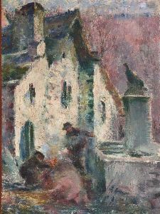 Retour De Boeufs by Claude Charles Bourgonnier